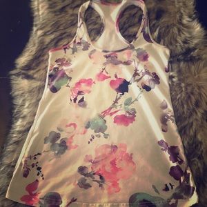 Lululemon blurred blossom racerback tank.